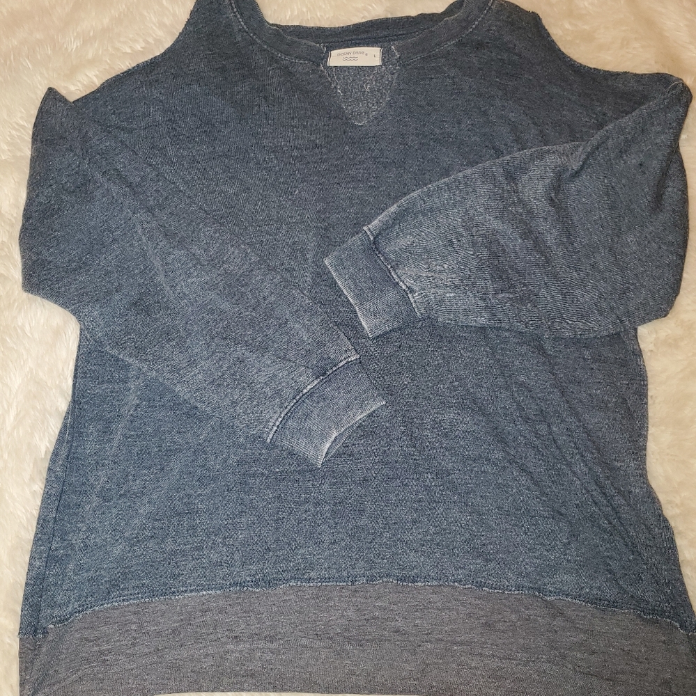 Cozy cold shoulder sweatershirt